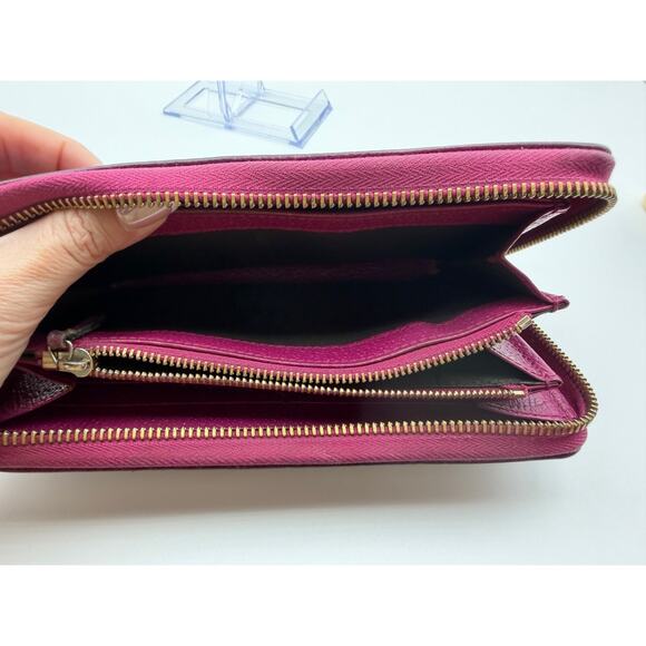 GUCCI GG Supreme Canvas Zip-Around Women's Wallet โ Pink Leather Trim | COA - Picture 9 of 15